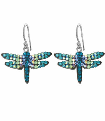 Mosaico Sterling Dragonfly Pastel Blues Earring