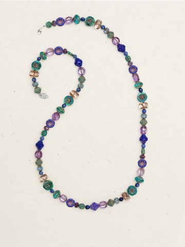 Holly Yashi Blue Purple 'Ali' Beaded Necklace