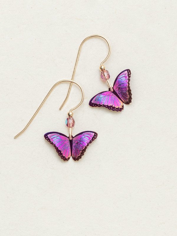 Holly Yashi Ultra Violet Petite 'Bella' Butterfly Earrings
