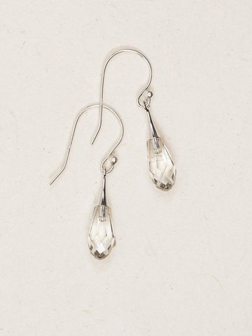 Holly Yashi Grey Silver 'Rain Drop' Earrings