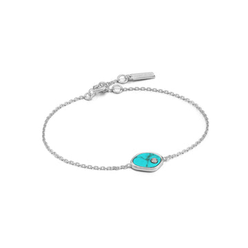 Ania Haie Silver Tidal Turquoise Bracelet