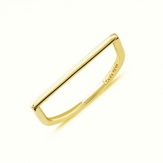Kurshuni Gold Bar Ring Size 6.75