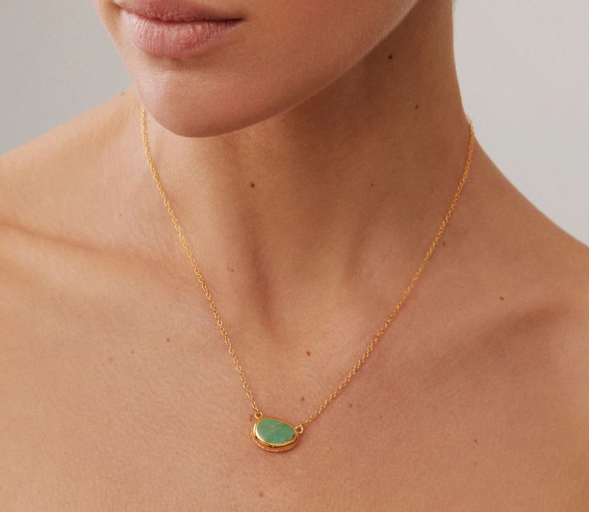 Anna Beck Asymmetric Medium Turquoise Necklace