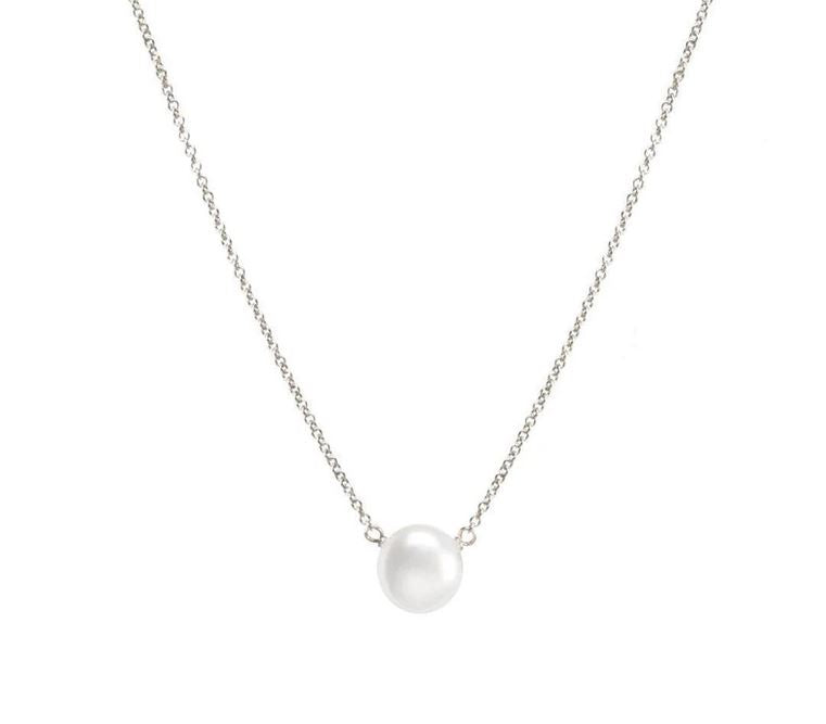 Dogeared Silver Large Pearls of Motherhood Necklace