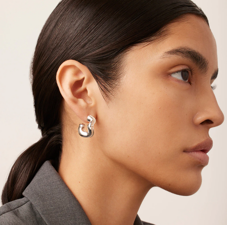 Jenny Bird Silver 'Ola' Hoop Earrings
