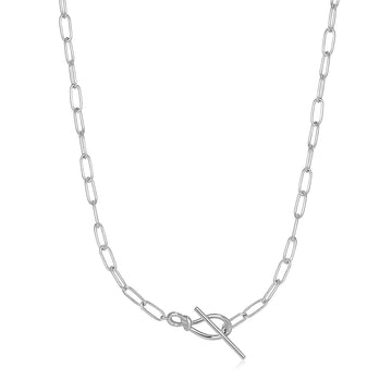 Ania Haie Silver Knot T-Bar Necklace