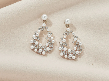 Olive and Piper Gold Mini 'Avery' Pearl Earrings