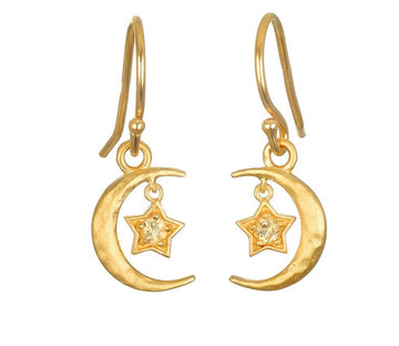 Satya Star Moon Citrine Earring