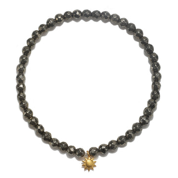 Satya Gold Pyrite Sun Stretch Bracelet