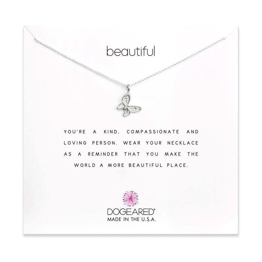 Dogeared Silver 'Beautiful Butterfly' Necklace