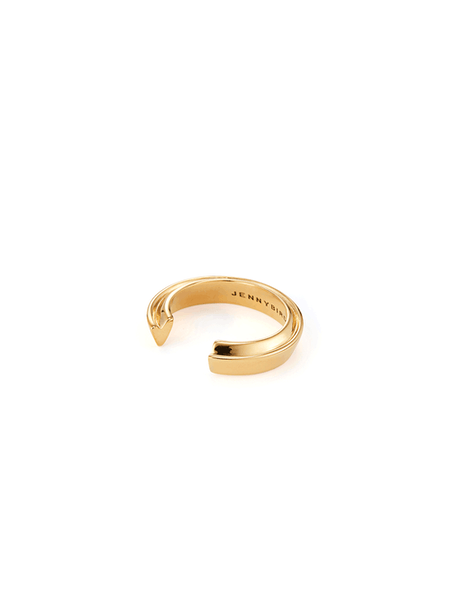 Jenny Bird Gold Hidden Hearts Ring Size 8