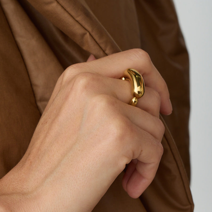 Jenny Bird Gold 'Izabella' Ring Size 7