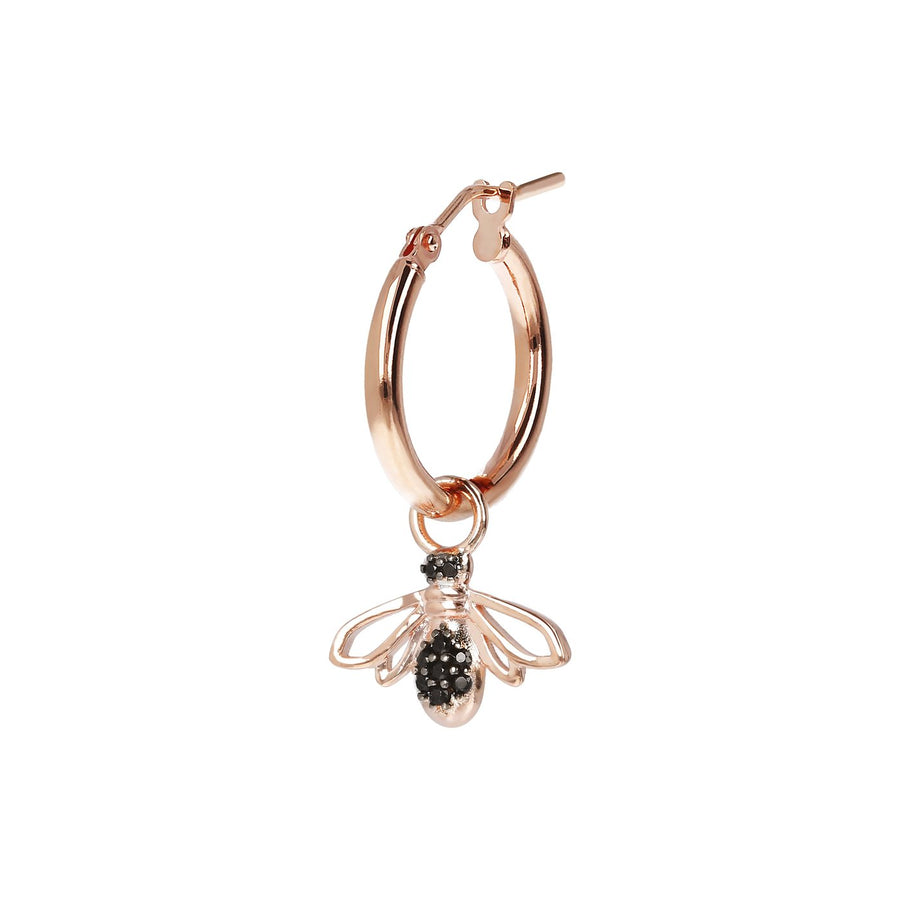 Bronzallure Single Earring with Removable Bee Pendant