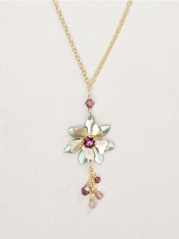 Holly Yashi Green Purple 'Alexa' Necklace