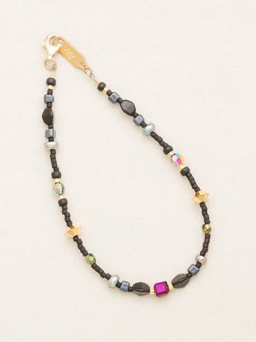 Holly Yashi Galaxy Black Sonoma Glass Bead Bracelet