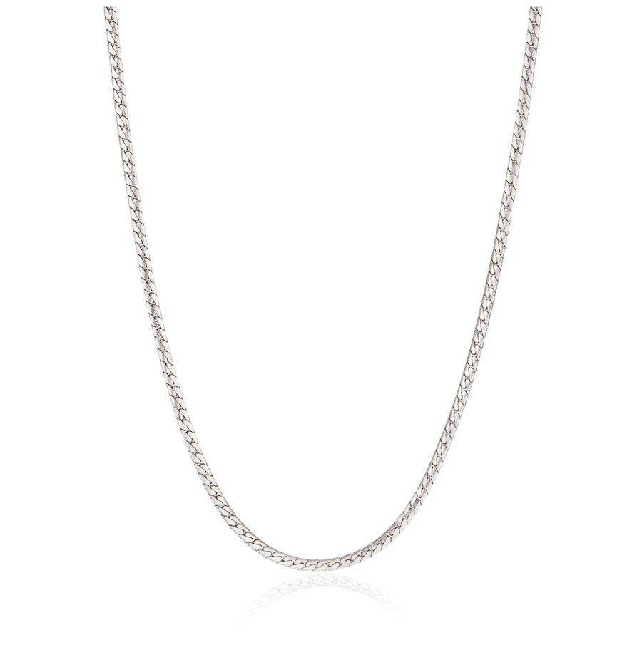 Jenny Bird Silver 'Priya' Snake Chain Necklace