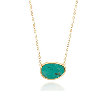 Anna Beck Asymmetric Large Turquoise Necklace