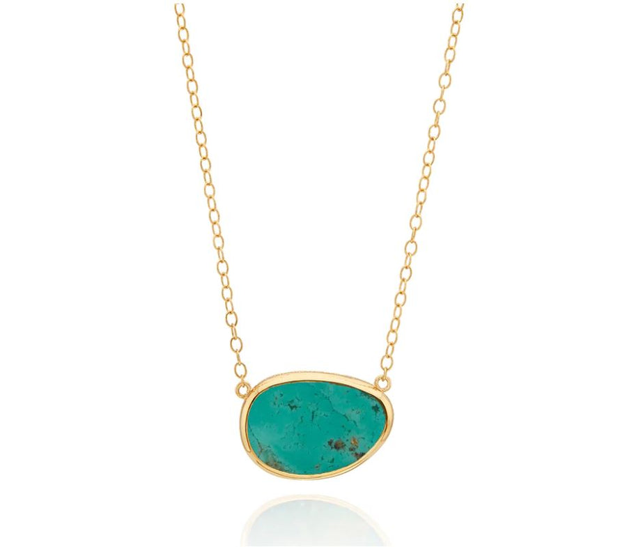 Anna Beck Asymmetric Large Turquoise Necklace