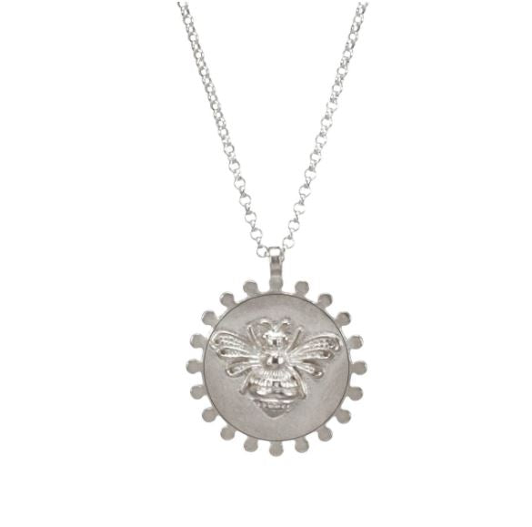 Dogeared Silver 'Queen Bee' Necklace