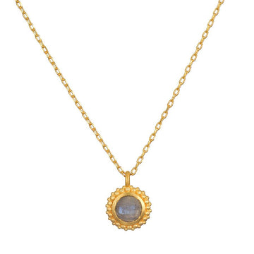 Satya Gold Labradorite Mandala Necklace
