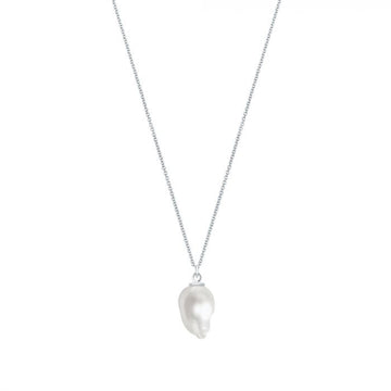 Birks Sterling Bee Chic 17-18MM Fresh Water Pearl Pendant on Long Chain
