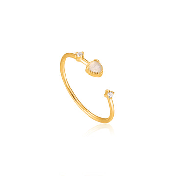 Ania Haie Gold Midnight Adjustable Ring