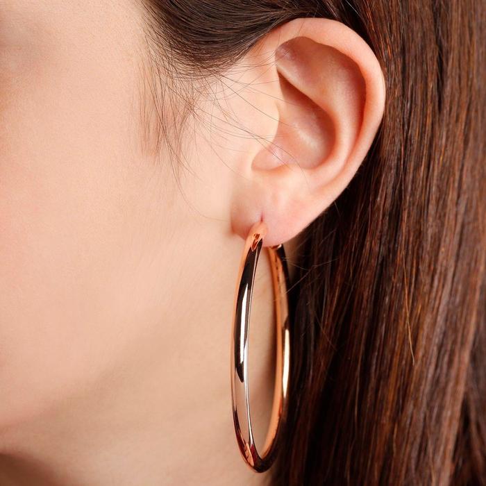 Bronzallure Large Round Hoop Earrings