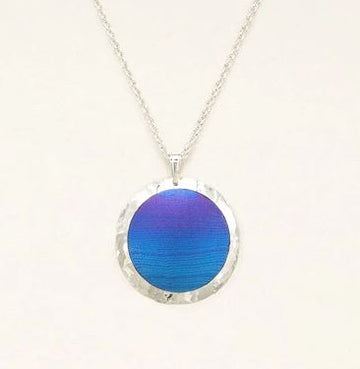 Holly Yashi Silver Blue Purple Louise Necklace