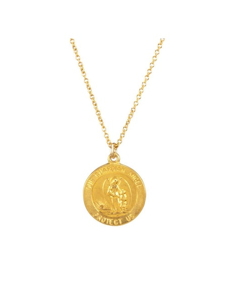 Dogeared Gold Saint Christopher Necklace