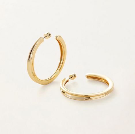 Jenny BirdGold Slim Doune Hoops