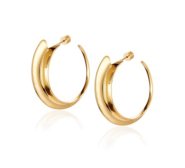 Jenny Bird Gold 'Vantage' Large Hoop Earrings