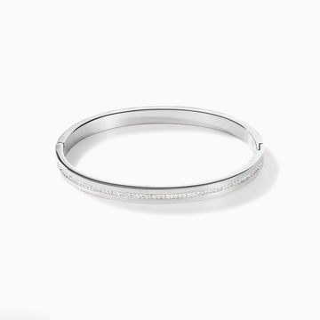 Coeur De Lion Wide Clear Crystal Bangle